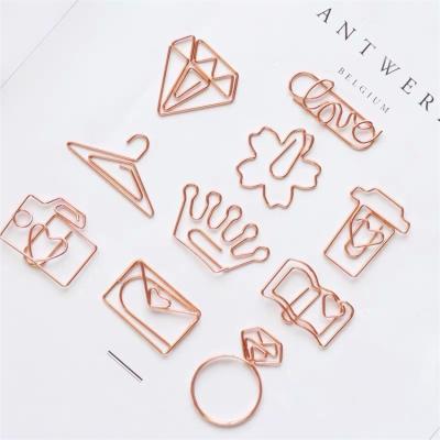 China Office Wholesales Custom Shape Design Metal Paper Clip for sale