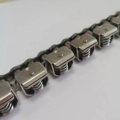 China Food Packaging Machinery 08B Stainless Steel Conveyor Chain Handle Chain for sale