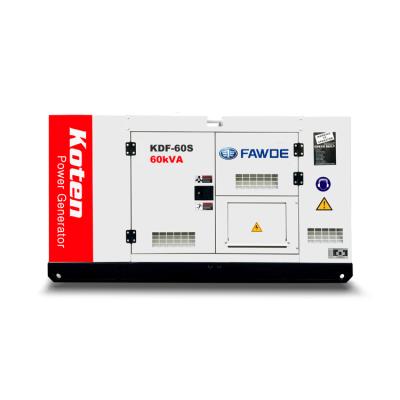 China Fawde Powered 50Hz 400V Silent Diesel Genset 8 Hours 75 KVA Keep Running for sale