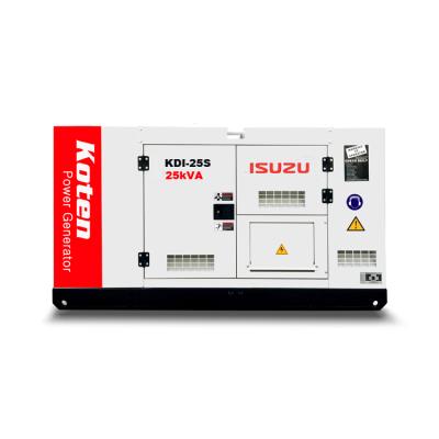 China Hot Sales 25kva 20kw 400v Three Phase Silent Diesel Genset KDI-25S for sale