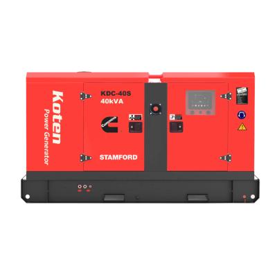 China Koten Power DCEC Series 4BT3.9G2 50Hz 400V Silent Type 40 KVA Diesel Generator 8 Hours Keep Running for sale