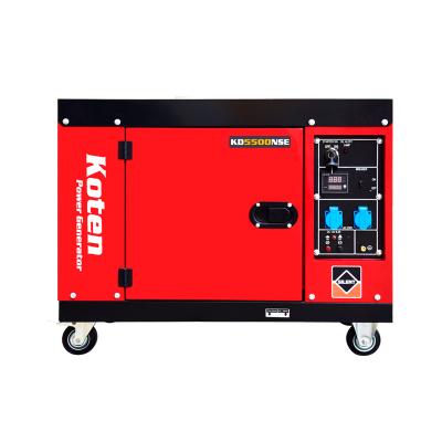 China Koten power air cooled home use single phase 220v 5kva silent diesel generator for sale KD5500NSE for sale