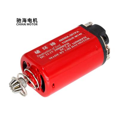 China Airsoft chihai motor CHF-480With 26TPA A ND-Fe-b 25000RPM Ver.3 gearbox middle speed short shaft motor for AEG Airsoft for sale