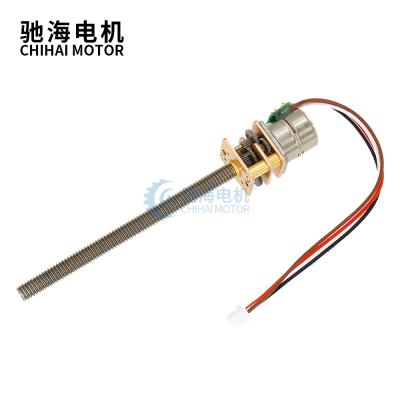 China All Metal Thread Micro Shaft Motor M4*55 Metal Gear Motor ChiHai Motor CHS-GM12-10BY Gear Stepper Motor for sale