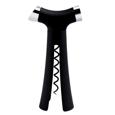 China Viable Multi-Function Cutter Black Wine Pourer Stainless Steel ABS Wine Opener Bottle Opener Bottle Opener for sale