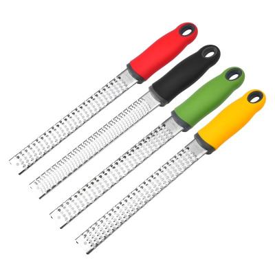 China Viable Wholesale Lemon Zester Cheese Instruments Kitchen Stainless Steel Vegetable Grater Cheese Tools for sale