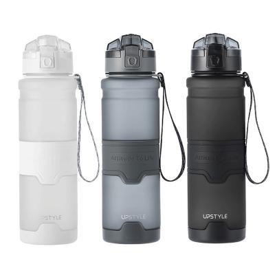 China High Quality Sustainable Frosted Plastic Water Bottle Feel Sports Water Bottle Gym Tritan Material Bottle for sale