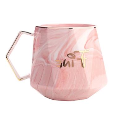 China Viable Wholesale Lightweight Luxury Pink Customized Sublimation Porcelain Coffee Mug Ceramic Mugs for sale