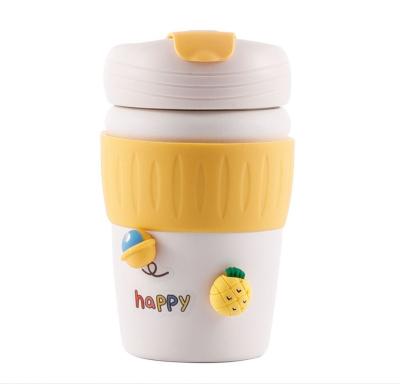 China Amazon Thermal 316 Stainless Steel Thermos Cartoon Pattern Tumbler Travel Mugs Viable Hot Creative Water Bottles for sale