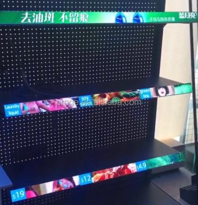 China China Manufacturer P1.875 HD Indoor Smart COB Led Shelves Shelf Ticker Signage for sale