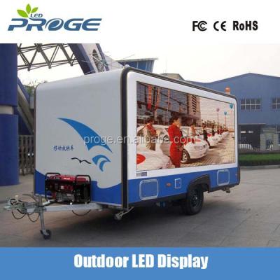 China HD p6 outdoor full color outdoor advertising truck mobile led display for sale