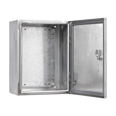 China Install in Industrial Premises Stainless Steel Enclosure Box IP66 Commercial and Light Outdoor Junction Box, Electrical Box, Project Box Wall Mounted Control Box for sale