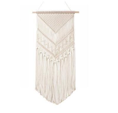 China Macrame Wall Hanging Tapestry Decor Handwork Minimalist Bohemian Handmade Woven Geometric Home Gift for sale