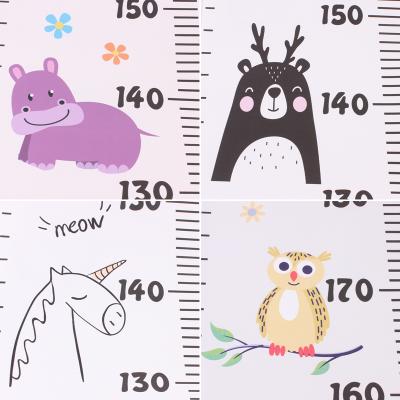 China New Arrival Canvas Baby Height Measuring Ruler, Kids Growth Chart Disc Kids Room Decoration Rulers Photo Hanging Props for sale