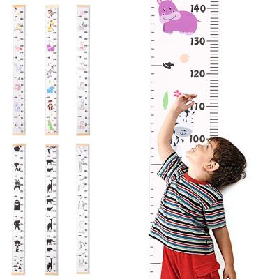 China Nordic New Arrival Growth Chart Style Solid Color Height Measure Removable Ruler For Living Room for sale