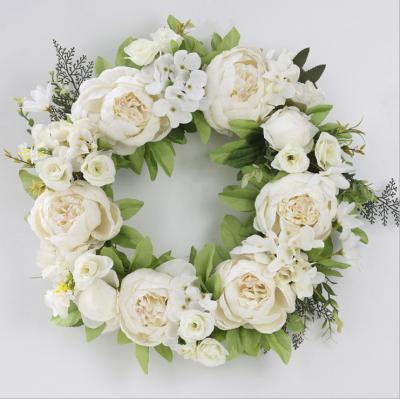 China Fashional Artificial Flowers Flower Hanging Greenery Garland Artificial Flower Garland For Wedding Backdrop Table Home Decor for sale