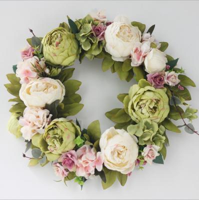 China Plastic Flower Garland Artificial Rose Vine Flowers Plant Hanging Artificial Flower for sale