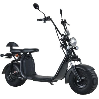 China 1000W1500W 60V12A/20A 25KM/45KM Adult Electric Motorcycle EEC Electric citycoco Scooter 18x9.5inches for sale