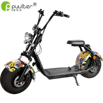 China Passenger factory direct 1000W1500w 2000w 3000w 60V12A/20A eec coc electric motorcycle scooter citycoco scooter with removable battery for sale