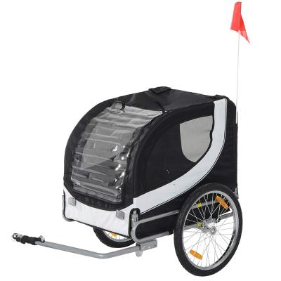 China Viable Made in China Dog Bike Trailer/Car with Front Seat Cover Pet Trailer for sale