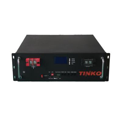 中国 TINKO ラック搭載 Lifepo4 バッテリー 5.12KWH 48V 100AH 6000 サイクル ホーム パワー バッテリー 貯蔵 販売のため