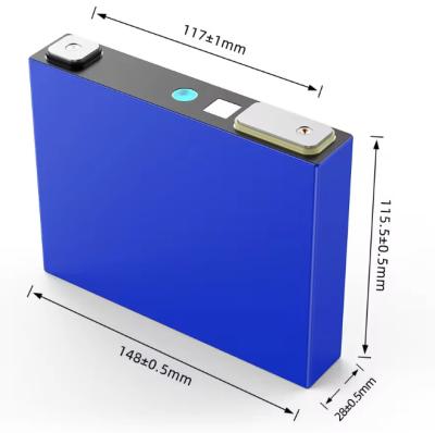 Chine Densité d'énergie élevée LFP28148115 3.2V 52ah Lifepo4 Cellule de batterie pour le stockage d'énergie renouvelable à vendre