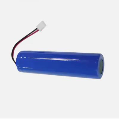 China 18650 2600mah Bateria recarregável Li-ion com fio e conector 3.7V à venda