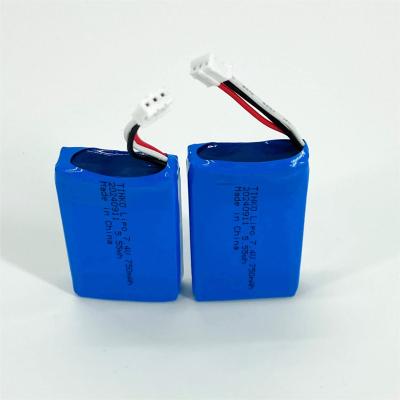 China 503048 750mAh OEM Oplaadbare 7,4 Volt Lipo accu Pack Lipo Poch accu Te koop