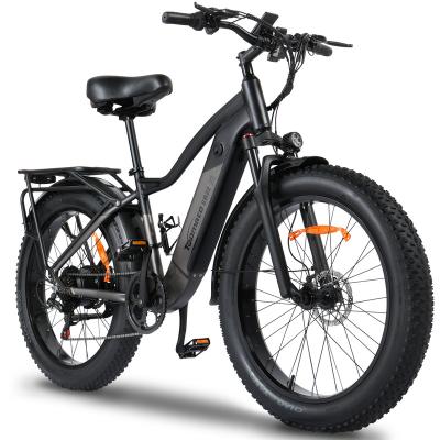 China Aluminum Alloy TopMate Electric Bike For Adult With 750W Motor , 32 Miles Mountain E-Bikes With 48V15Ah Lithium Battery Removable 26