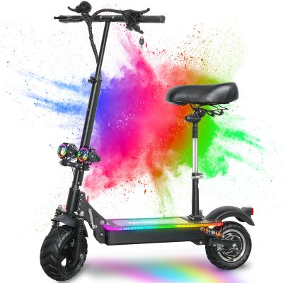 China TopMate ES22 Unisex Electric Scooter with Seat for Adult, 1200W Motor with RGB Light and Fast Charger, Folding Commuter Power Scooter for sale