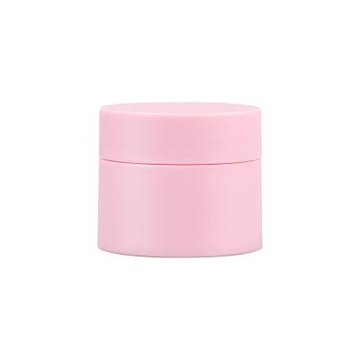 China 30g 50g 100g color pp cosmetic plastic container 30g 50g 100g pp frosted jar matte pink plastic packaging container 30g 50g 100g pp frosted jar for sale