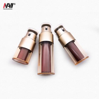 China Cosmetic 20ml 30ml 50ml Matte PP Rose Gold Airless Pump Jar Airless Pump Bottle for sale