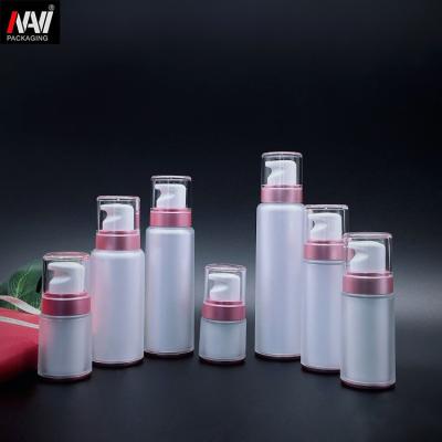 China Wholesale custom personal care household navi container plastic cosmetic parts 25ml plastic bottle cosmetic container with lotion pump for sale