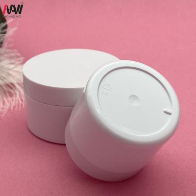 China BEAUTY PACKAGING Factory Price Custom 100ml 200ml 250ml Large White Round PP Creams Cosmetic Pet Plastic Jar for sale