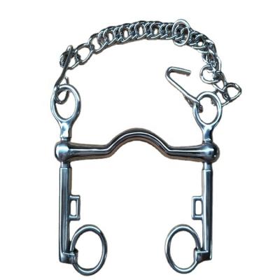 China Equestrian Stainless Steel H - Shaped Running Horse Bit Racing Bit.Riding Western Bit H193 for sale