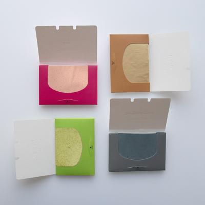 China Cosmetic Custom Facial Oil Blotting Paper Sheets Facial Oil Absorbing Facial Blotter for sale