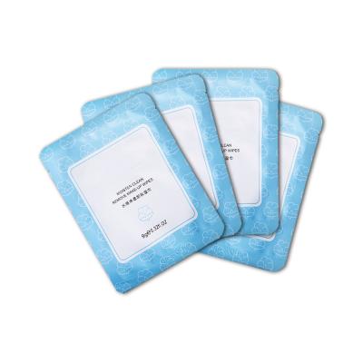 China Custom Packing Facial Logo Cotton Tissue Towel Makeup Remover Wet Wipes Travel Makeup Remover Facial Cosmetic Cloth for sale