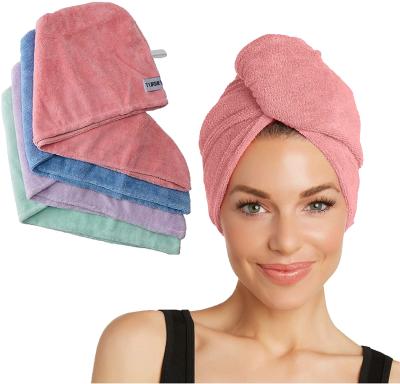 China Face Cleansing Turban Wholesale Microfiber Shower Spa Head Wrap Dry Hair Towel for sale