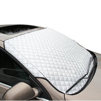 China Sports Car Auto Windshield Cover Winter Snowproof Summer Sun Shade Frost Shield for sale