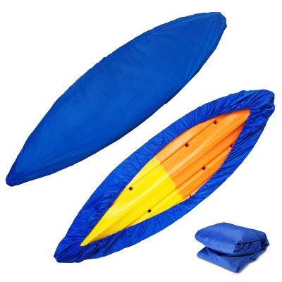 China 420D Polyester + PU Coating Boat Kayak Canoe Cover Waterproof UV Resistant Dust Proof Storage Cover Shield Professional Kayak Boat Canoe Storage Cover for sale