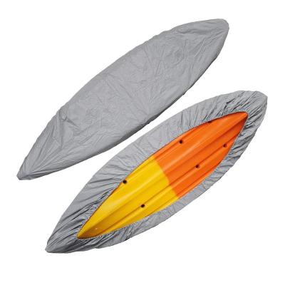 China 420D Polyester + PU Coating Boat Kayak Canoe Cover Waterproof UV Resistant Dust Proof Storage Cover Shield Professional Kayak Boat Canoe Storage Cover for sale