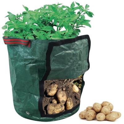 China Grow Bag Plant 3/5/7/10/15/20/25 Gallon Woven Potato Planter Non Grow Bag Nursery Pot Cheap Felt To Grow Bags for sale