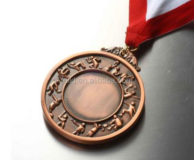 China Zinc Alloy Custom Sports Medal 3d Logo Antique Medallion for sale