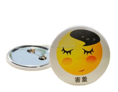 China Plastic Japan 45mm Diameter Button Pin Tin Knob Plastic Custom Pin for sale