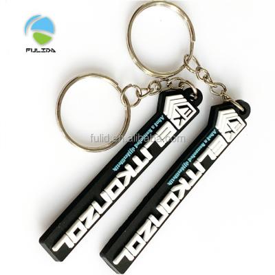 China Rubber Custom Fast Food Pizza Shaped Flexible Soft PVC Keychain Chain Keychain Merchandising Gift for sale