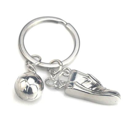 China Custom Metal 3D Football Shoes And 3D Football Key Chain Rack for sale