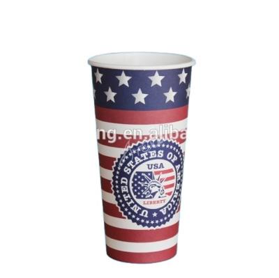 China Disposable Disposable Cold Drinking Paper Cup With Double PE for sale