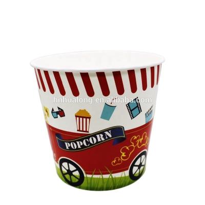 China Disposable 85oz Food Grade Paper Cardboard Package Popcorn for sale