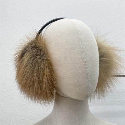 China Wholesale Luxury Winter Real Women's Rex Rabbit Fur Ear Muffle Leisure Girl's Warm Earmuffs Form Soft Earflap Ear Cover for sale