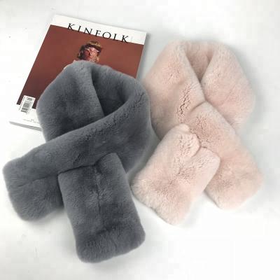 China Real Rabbit Soft Touch Feeling Scarves Women Soft Touch Fur Scarf Factory Tibet Fashion Sheep Fur Scarf Winter Direct Warm Spring Feeling Autumn Winter Customized for sale